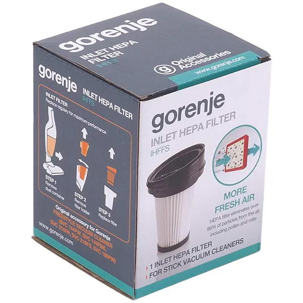 Фільтр HEPA для акумуляторного пилососа Gorenje 573575 IHFFS H=98mm D=66mm
