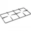 Grid (right/left) for Gas Stove Gorenje 364928 (metal) 500x235mm